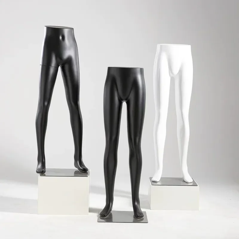 Half Body Standing Mannequin Lower Body Plastic Display Stand for Leggings Pants Men Women Clothing Store Window Dress Form
