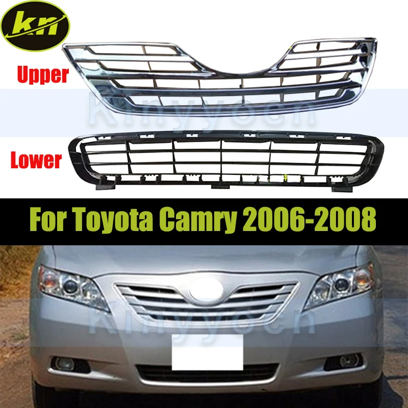 

US Version Car Front Bumper Upper Mesh Grille For Toyota Camry 2006-2008 Front Lower Bumper Intake Grille