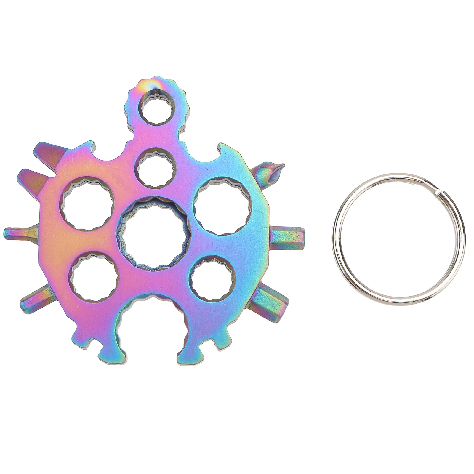 

20 In 1 Multifunctional Snowflake Wrench Stainless Steel Portable Screwdriver Spanner Outdoor Hand Tool Keychain Multi-Tool Home