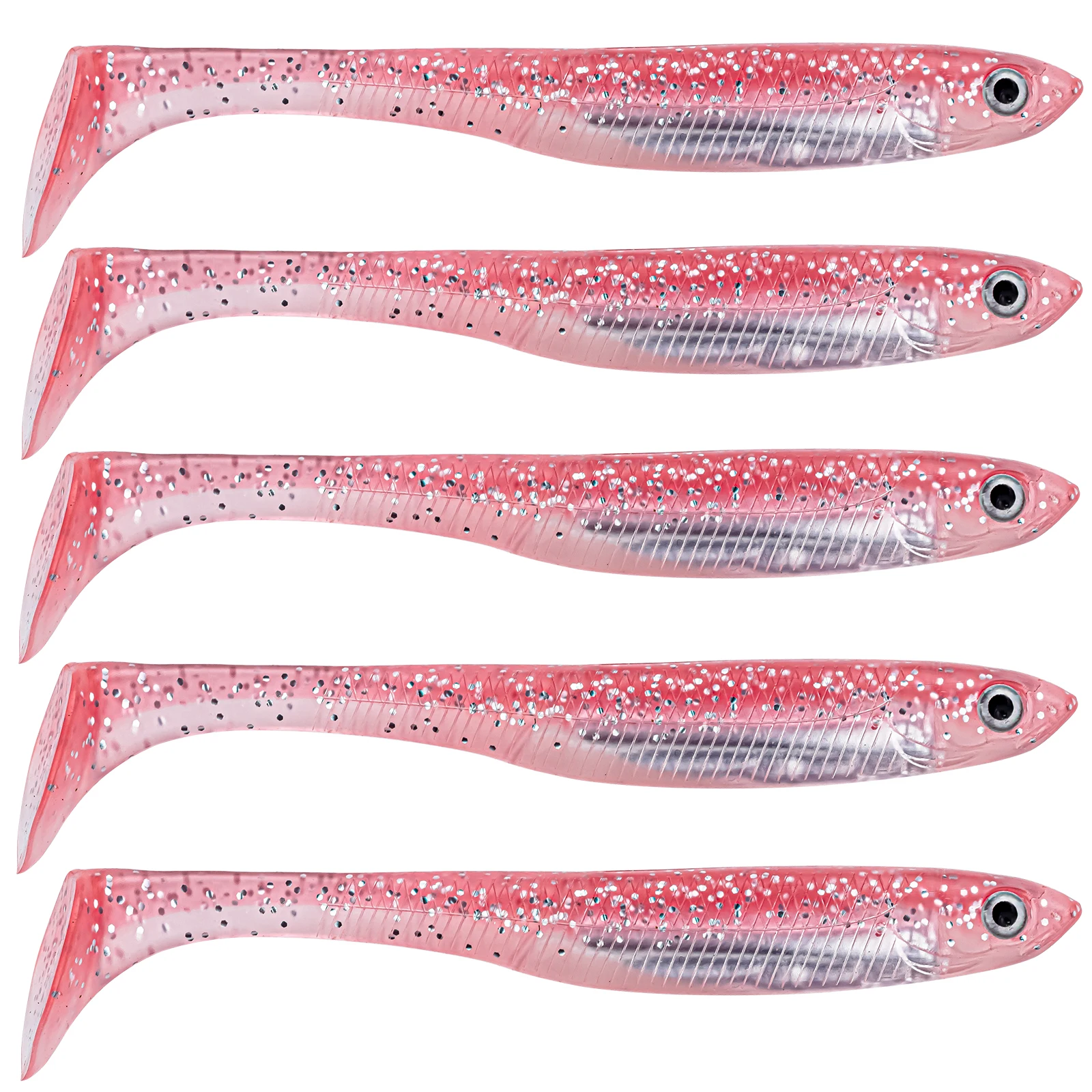 

5 шт., 5 дюймов, силиконовая Мягкая искусственная плавающая приманка для форели