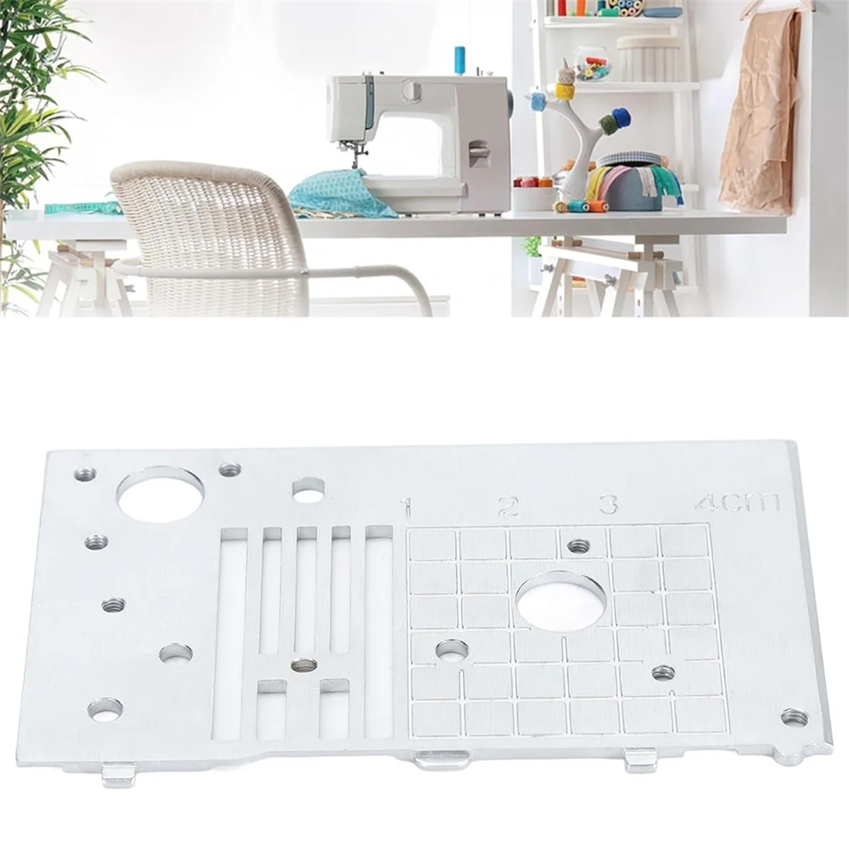 لوحة إبرة معدنية مستقيمة A06RP، لوحة إبرة احترافية متوافقة مع Brother-LB5000، Elite PE545، CE1100PRW