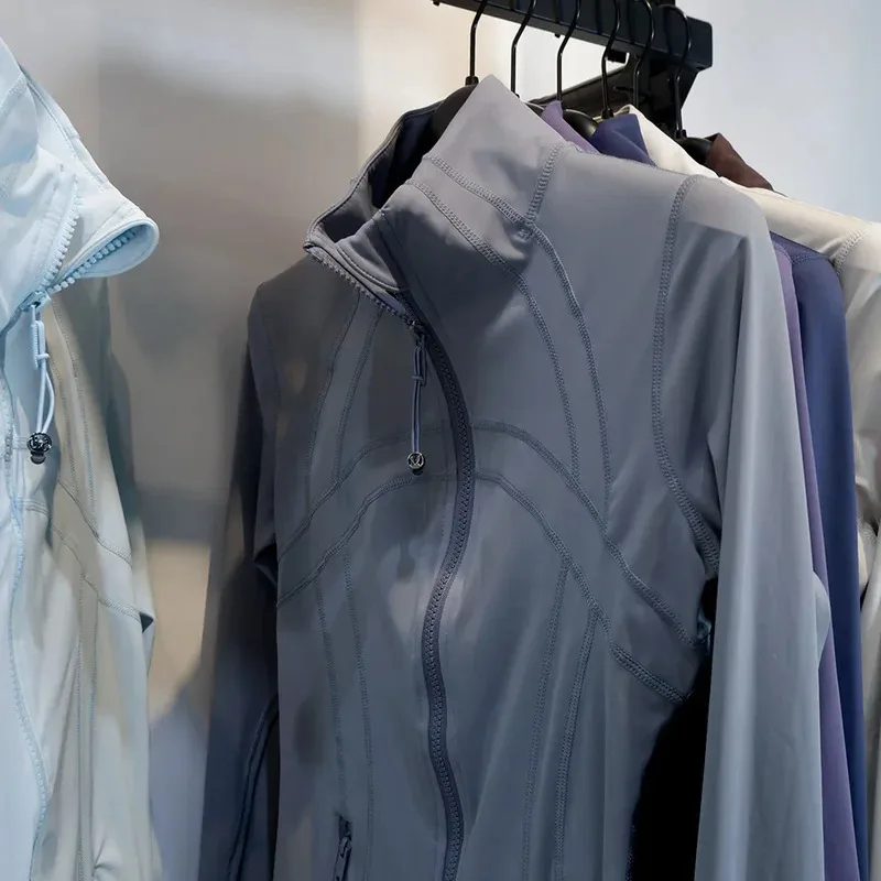 

Third-Generation Thin DF Jacket Classic Casual Style Yoga Fitness High Elasticity Breathable Sportswear Women's Stand Collar