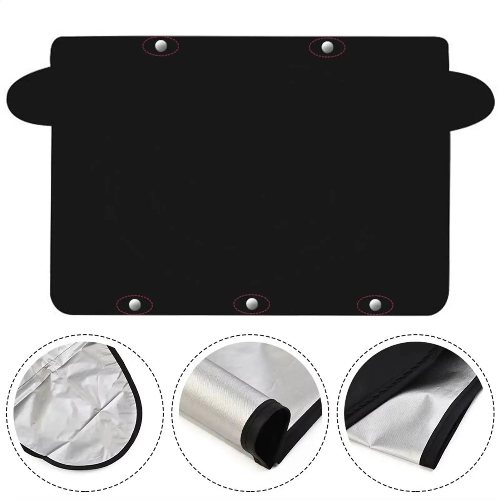 

Windshield Snow Cover Magnetic Snow Windshield Cover For Car Heavy-Duty Foldable Automotive Protector Waterproof Guard For Heat