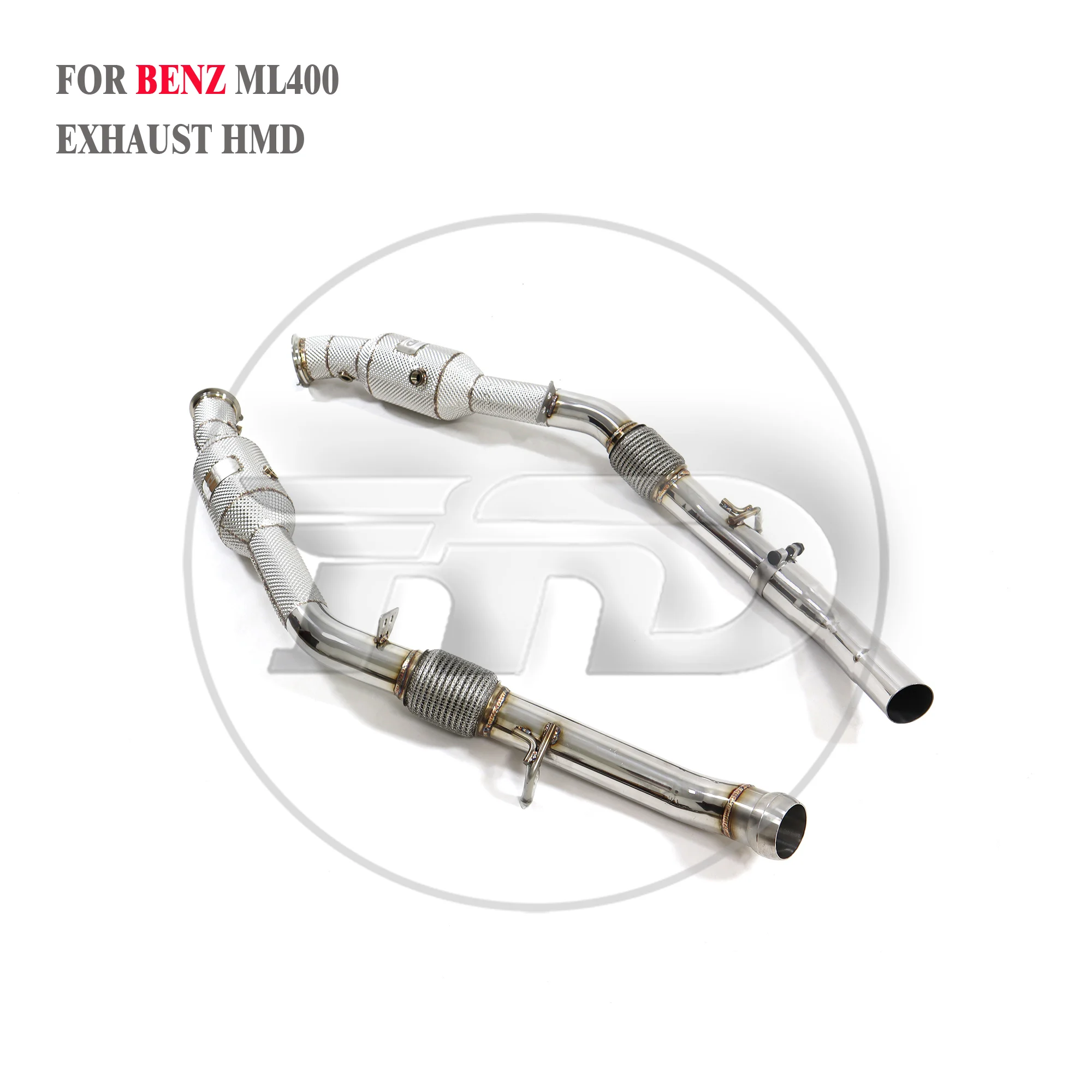 HMD Exhaust System High Flow Performance Downpipe for Mercedes Benz ML320 ML350 ML400 W166 3.0T With Heat Shield