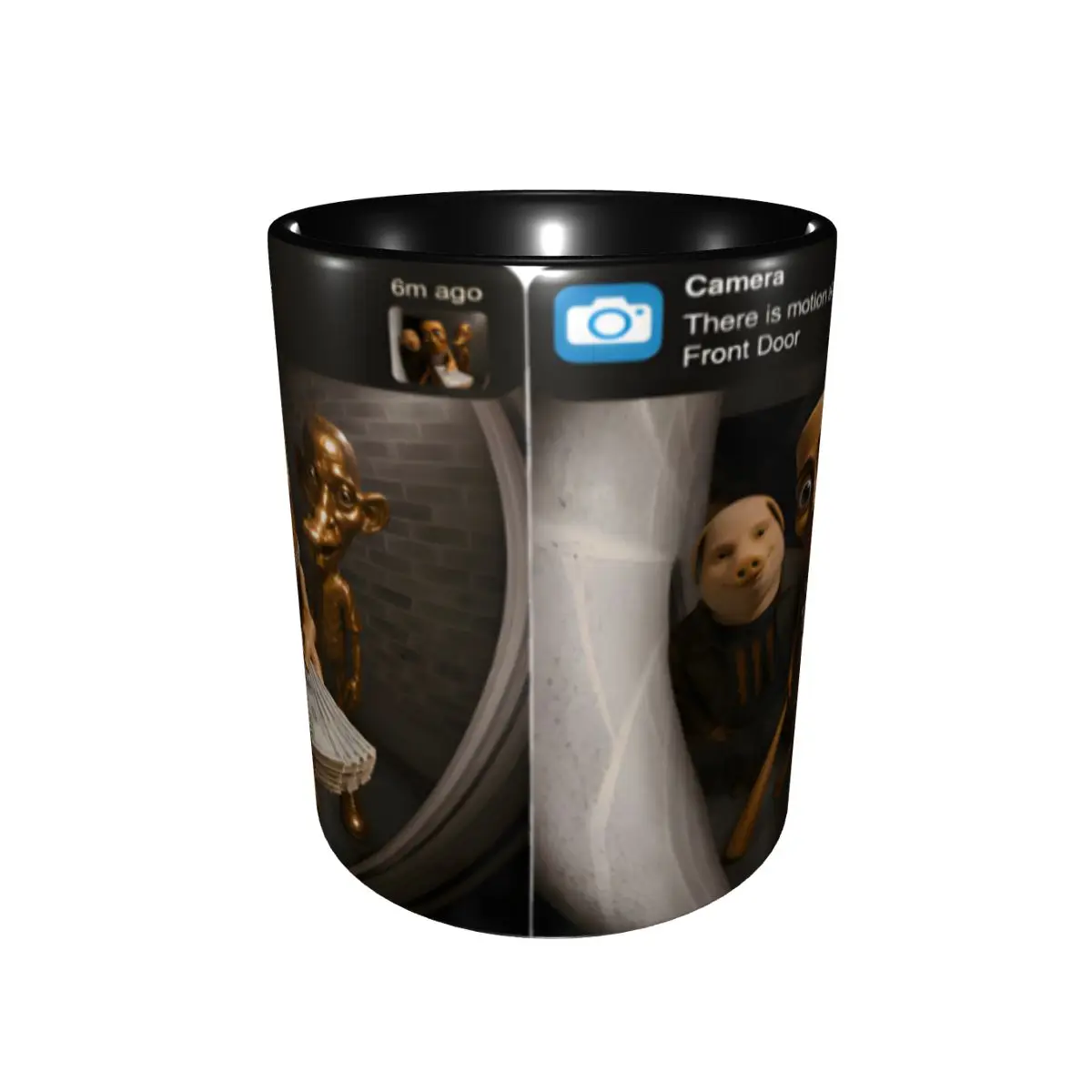 There Is Motion At Your Front Door Tung Tung Tung Sahur Meme Gift Mugs for Women Men Cute Tea Cup Birthday Present for Office