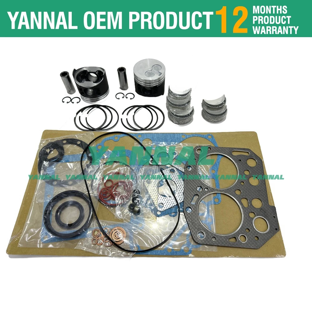 2D70E 2TNV70 Overhaul Rebuild Kit For Yanmar Engine Excavator Kobelco Z66PR Repair Parts