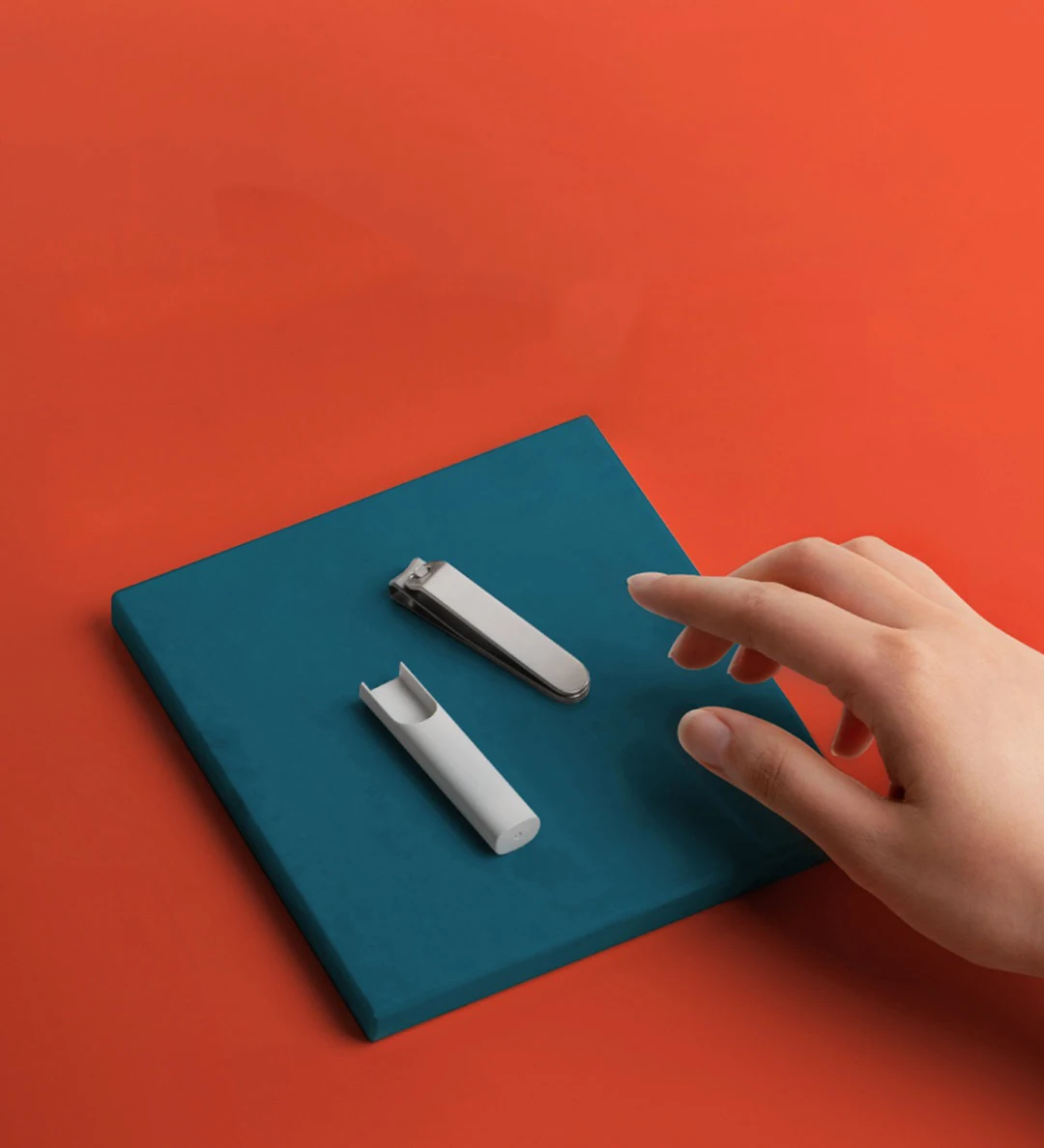 XIAOMI Mijia المضادة للرذاذ مسمار المقص 420 الفولاذ المقاوم للصدأ حاد دائم المحمولة باديكير المتقلب ملف الأظافر مع قذيفة التخزين