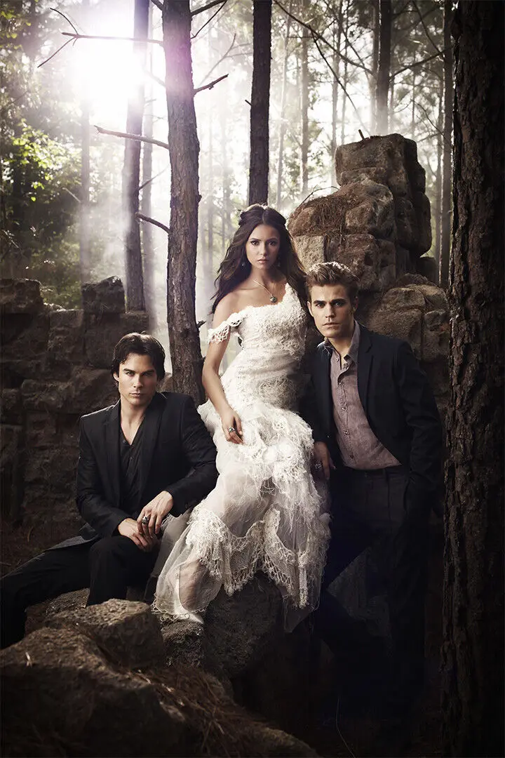 

The Vampire Diaries Drama Horror Movie, Art Picture Print Silk Poster, Living Room Decor Home Wall