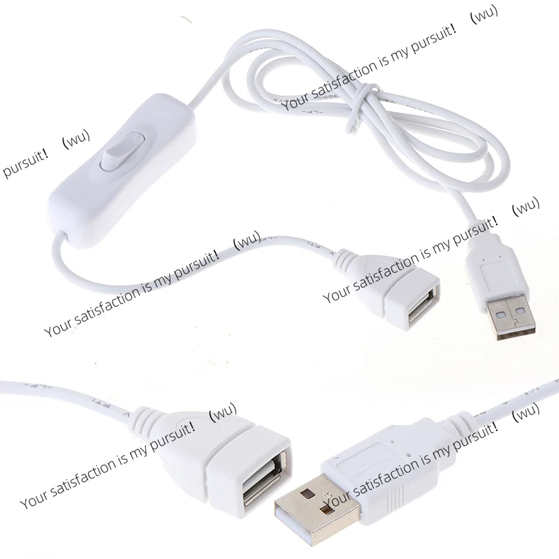 1Pc 1m USB Cable with Switch ON/OFF Cable Extension Toggle for USB Lamp USB Fan