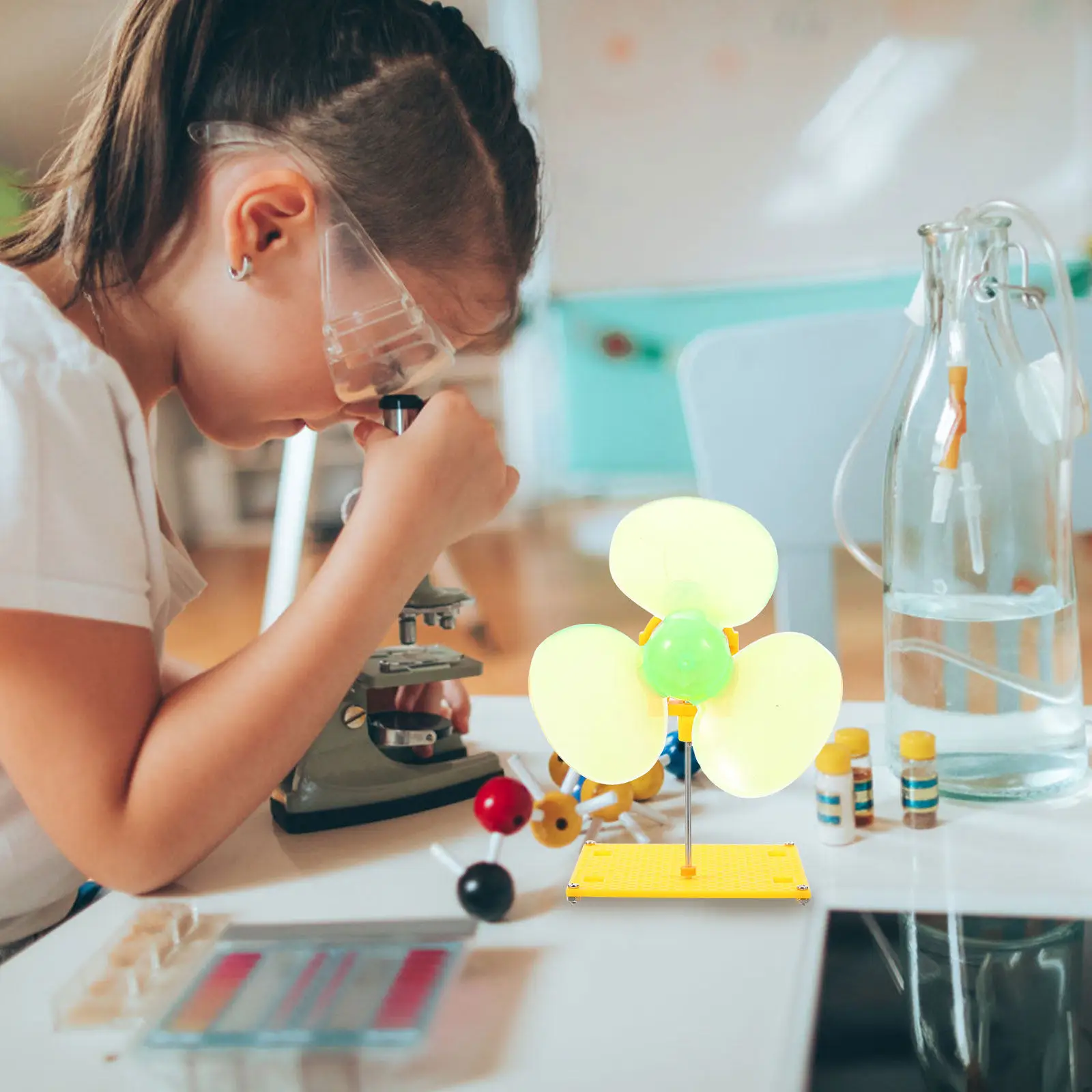 

Small Generator Educational Motor DIY Science Experiment Teaching and Observation Kit Wind Generator