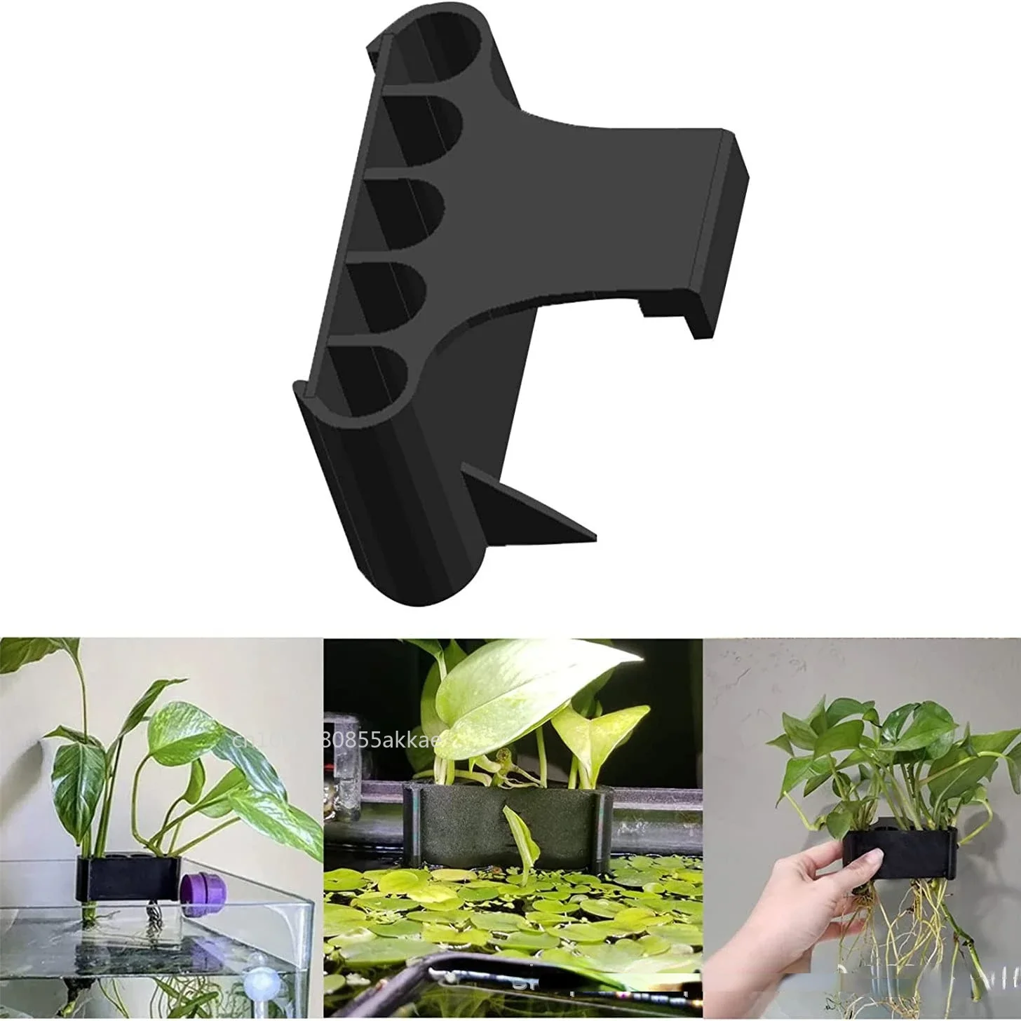 5 Holes Hanging Aquarium Plant Holder Aquatic Plant Pot Aquarium Planter Cups for Emersed Plants Aquascape Decorations