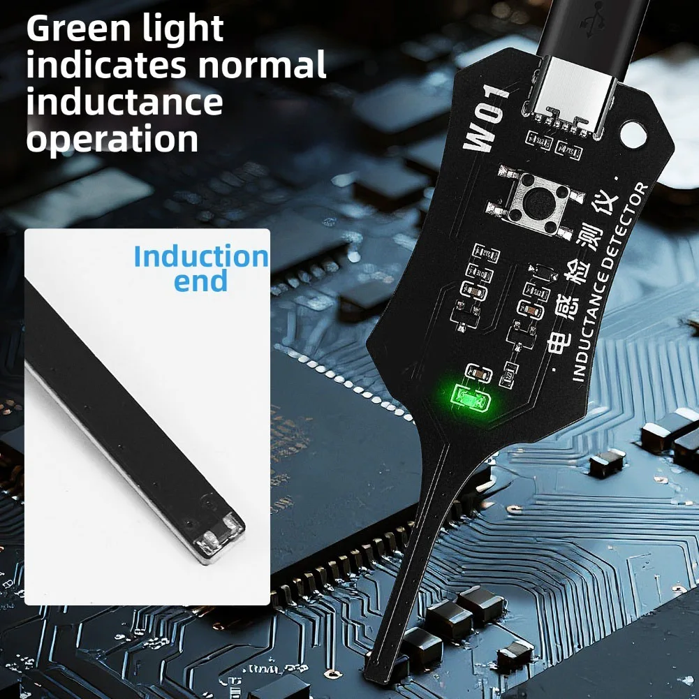 Inductance Tester Type-C Power Supply Tester Mobile Phone Repair Testing Tools Electromagnetic Induction Fault Detection Tools