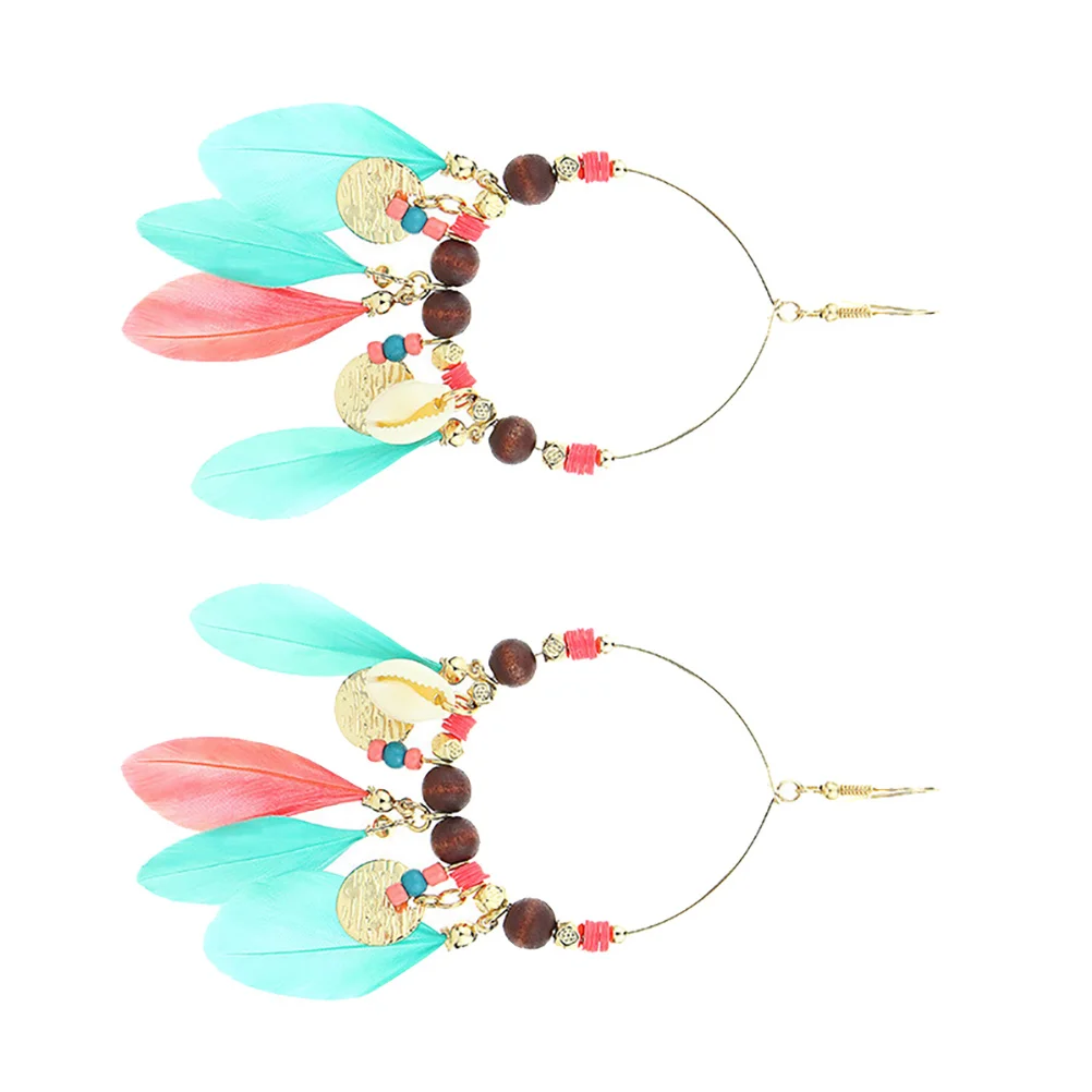

1Pair Earrings Bohemia Style Stylish Tassel Ear Danglers Creative Ear Chains Women Evening Party Jewelry