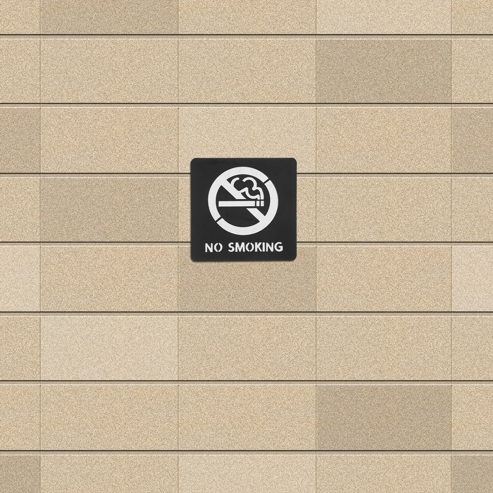 

No Smoking Sign Decal Business Signs Hallway Acrylic Bathroom Sticker Self-adhesive