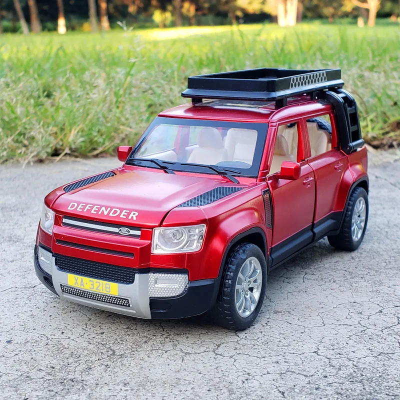 

1:32 Diecast DEFENDER Off-Road Alloy Car Model Vehicle Luxury Car Simulation Sound Light Kids Gift Toy Collection