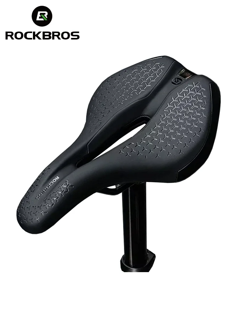 AliExpress ROCKBROS Cycling Seat PU Non-Slip Leather Racing Speed Bicycle Accessories Mountain Road Bike Saddle Breathable Shockproof
