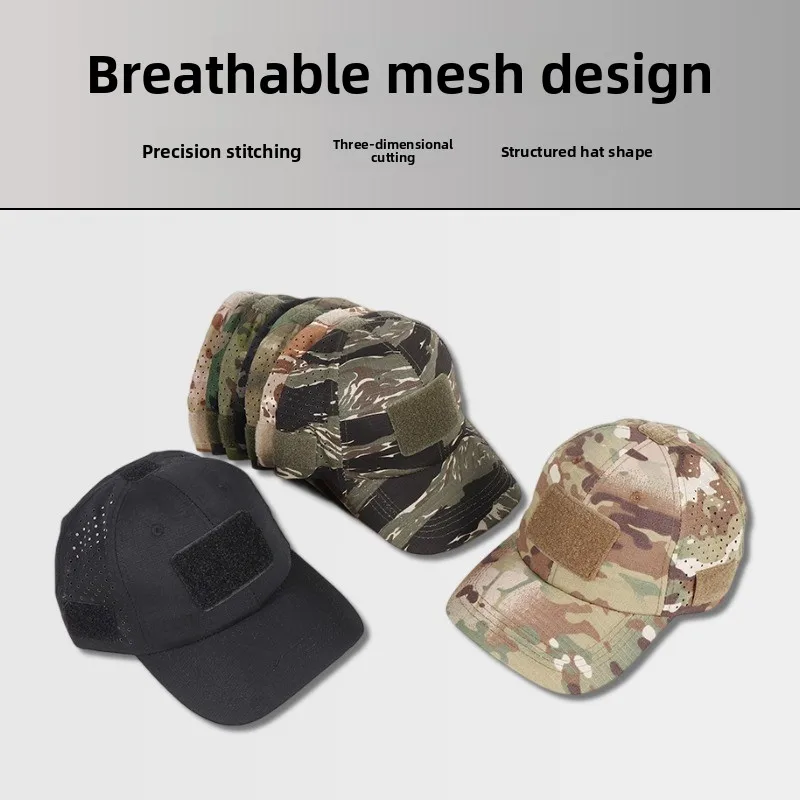 Adjustable Outdoor Men's Baseball Cap Tactical Hat Black Magic Stick Duckbill Cap Unisex Spring Autumn Winter Seasonal Wear