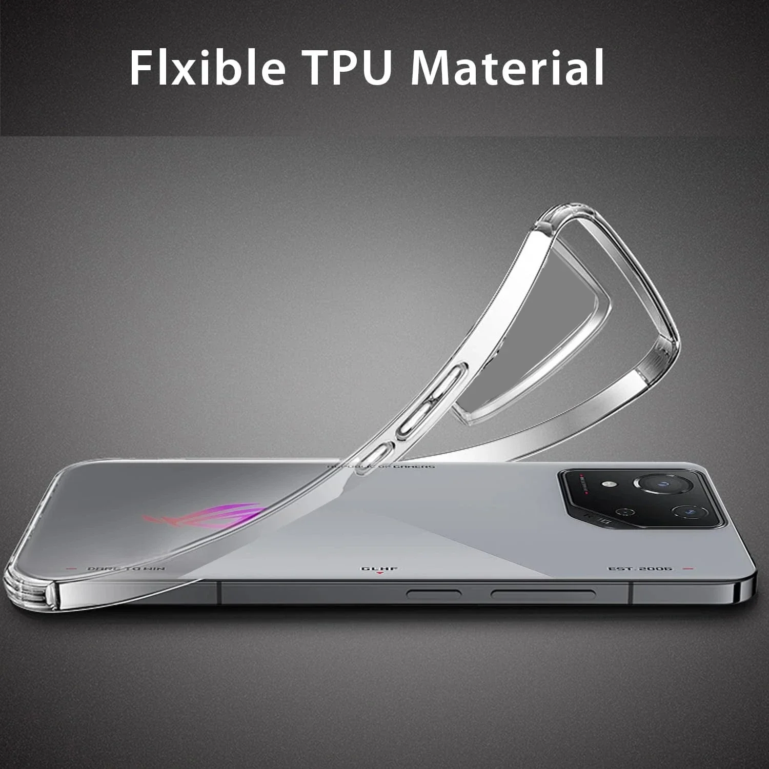 Soft TPU Transparent Phone Case for Asus Rog Phone 9 8 Pro Protective Cover Airbag Shockproof Coque Fundas Capa