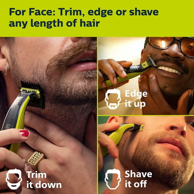 Guia ajustável Comb Substituição Blade Set, Guarda para One Blade Shaver, QP2520, QP2530, QP2620, QP2630