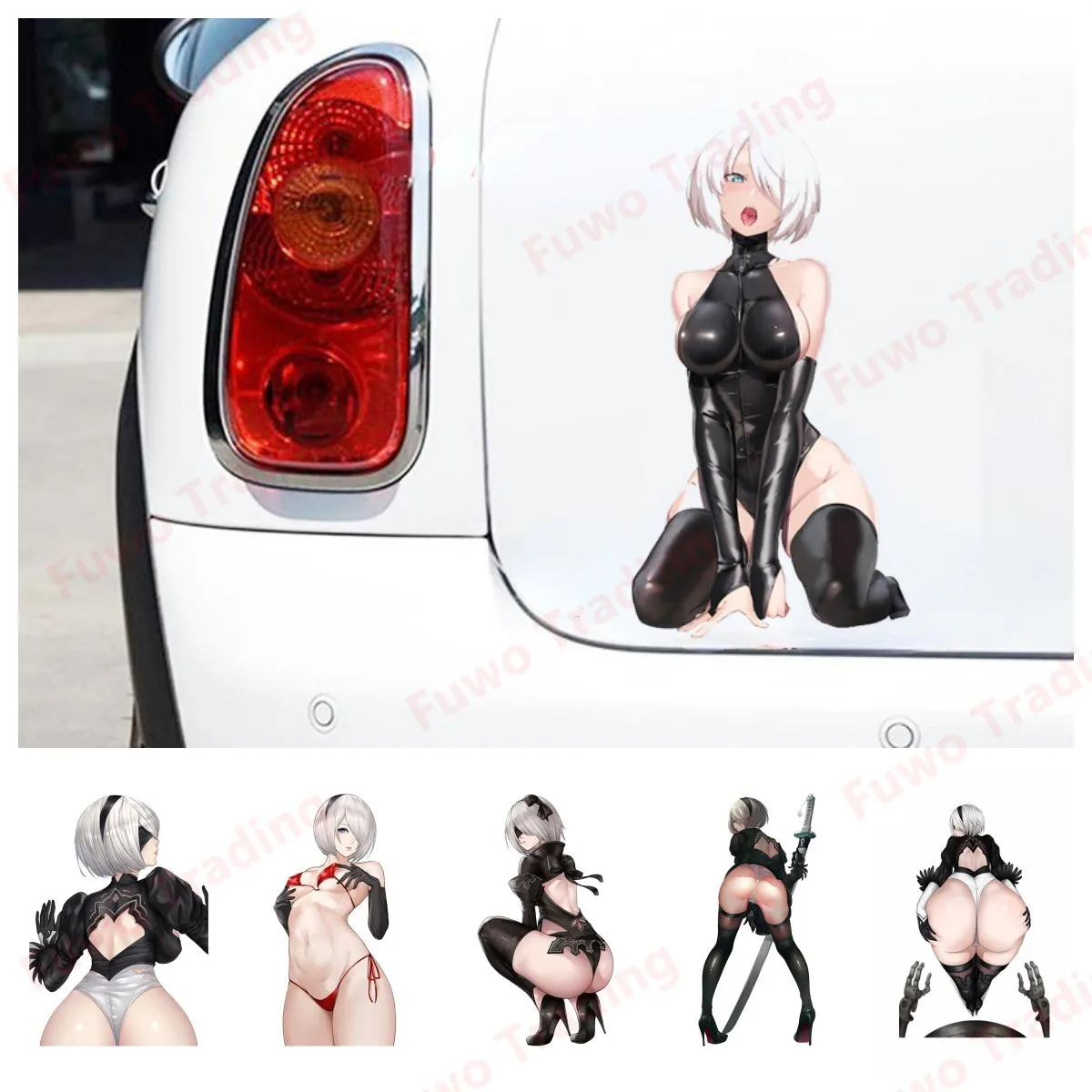 

Hot selling NieR Car Stickers and Decals Waterproof JDM Accessories Graffiti Sticker Occlusion Scratch Decor