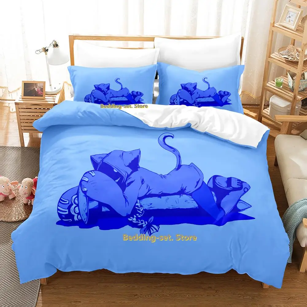 2025 Personality Blazblue Bedding Set Cartoon Anime three-piece set Adult Kid Bedroom Duvetcover Sets 3D Kawaii colcha de verano