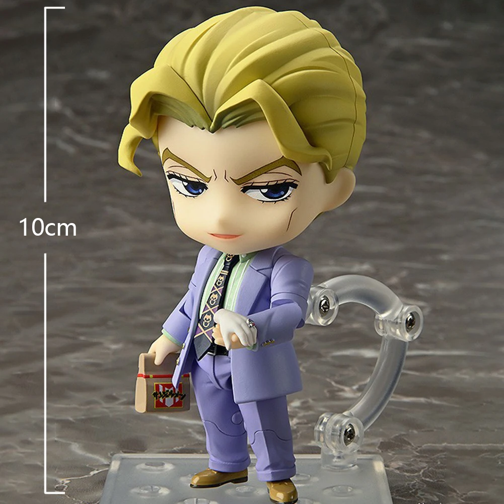 JOJO Anime Kira Yoshikage Figure debout Pose figurine Mini version modèle décorations de bureau Collection enfant jouet cadeau 10 cm