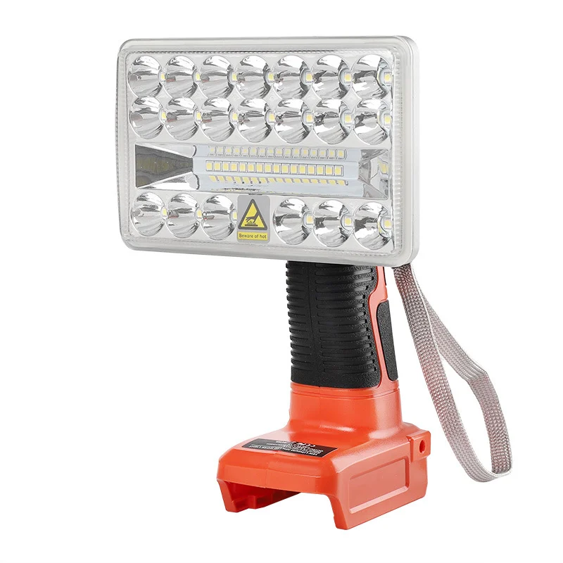 18W 2000LM Cordless LED Work Light for Black and Decker 20V Lithium Battery Spotlight Handheld Flashlight Portable Jobsite Light