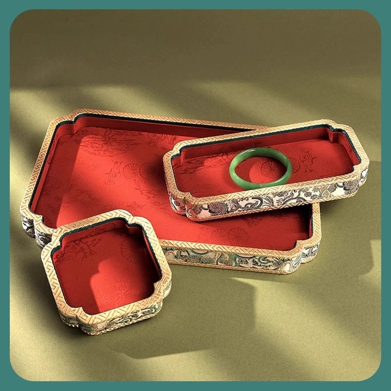 

Ретро ювелирные изделия, поднос, изысканный браслет, витрина, поддон, ювелирное ожерелье, дисплей, счетчик сальника, реквизит для живых фотографий