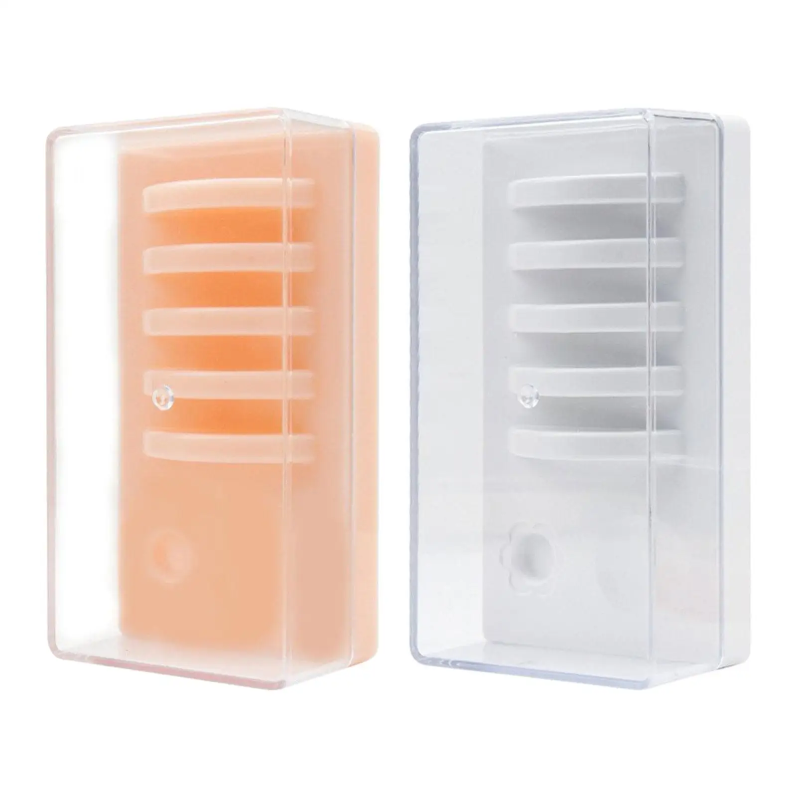 Wimperntransplantationspalette aus Acryl mit Abdeckung, Aufbewahrung für Wimpernverlängerungen, robust, professioneller Wimpernfliesenhalter für