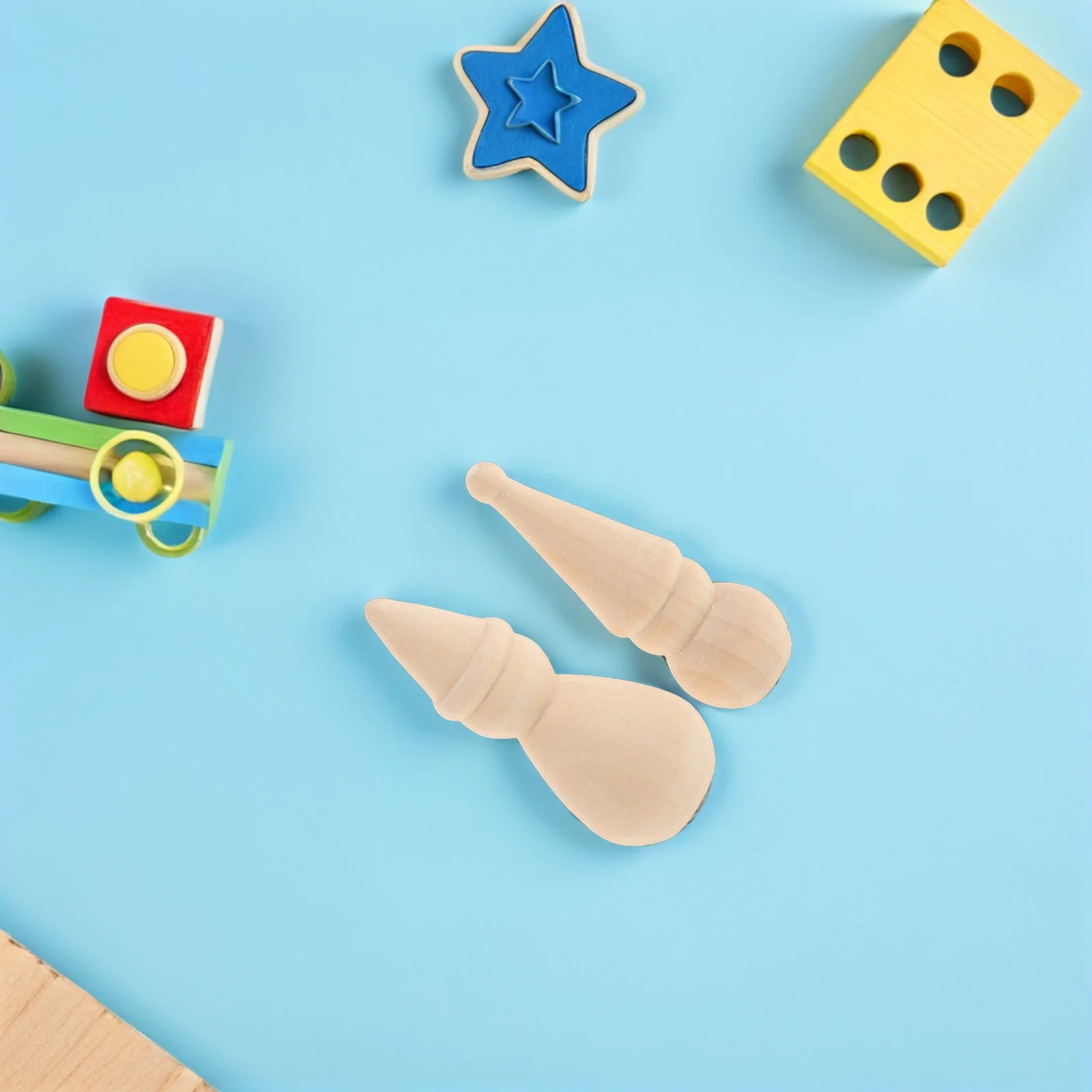 

20Pcs Wooden Snowman Pegs Unpainted DIY Christmas Crafts Painting Holiday Decoration Wood Figures Wood Snowman Ornaments