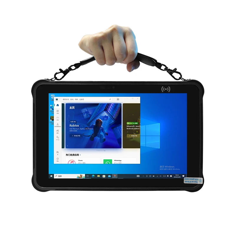 Tablet PC Robusta de 10.1 Pulgadas con RS232, Windows 10 Pro, CPU Intel Core i5-8200Y, 16GB RAM, 512GB ROM, 4G LTE, Tablet Industrial con Certificación MIL-STD-810