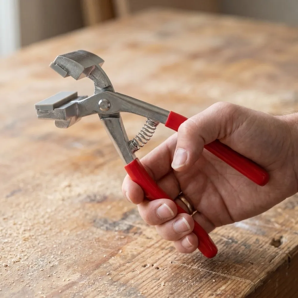 4.72inch，7.87inch Canvas Pliers Red Handle Wide Mouth Canvas Stretching Tool Heavy Duty Sturdy Build Canvas Clamp
