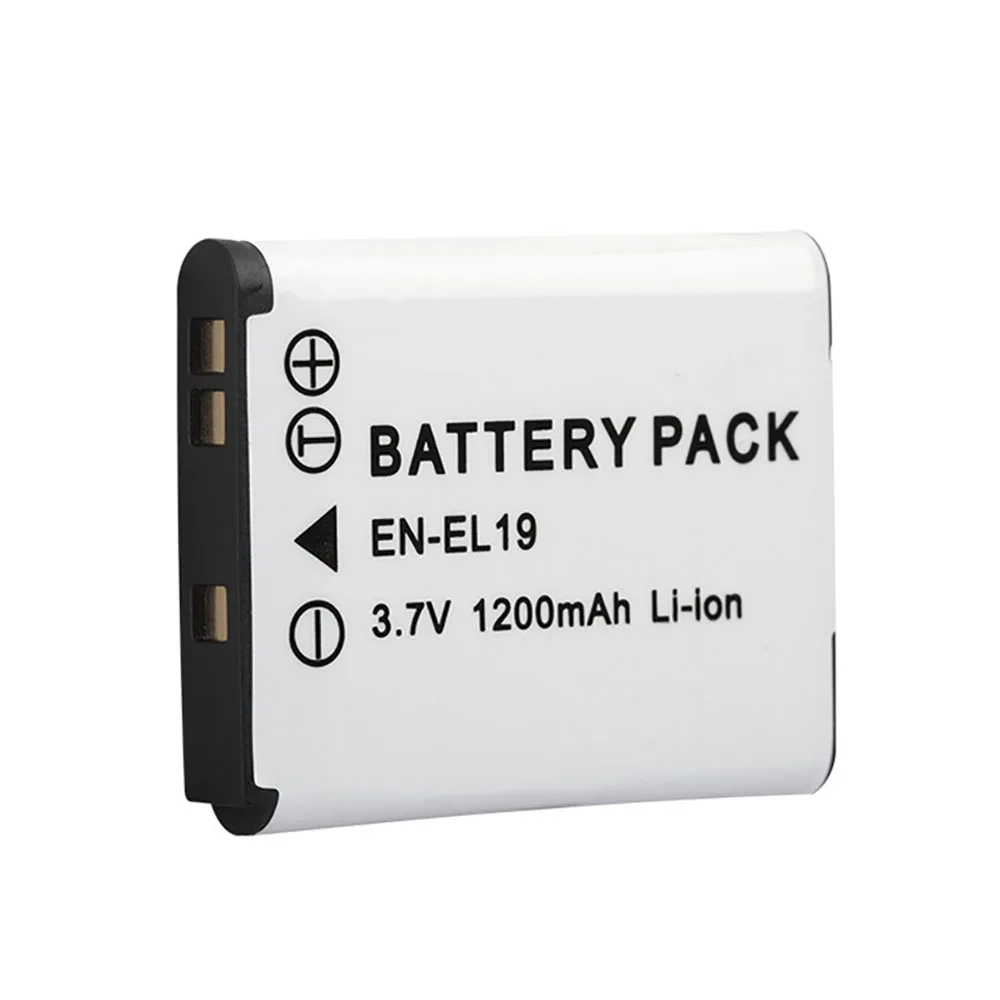 Brand new 7.2V1200mAh Lithium Rechargeable Battery Pack Digital Camera Li-ion Batteries Cell For Nikon EN-EL19 S2500 S3100 S4100