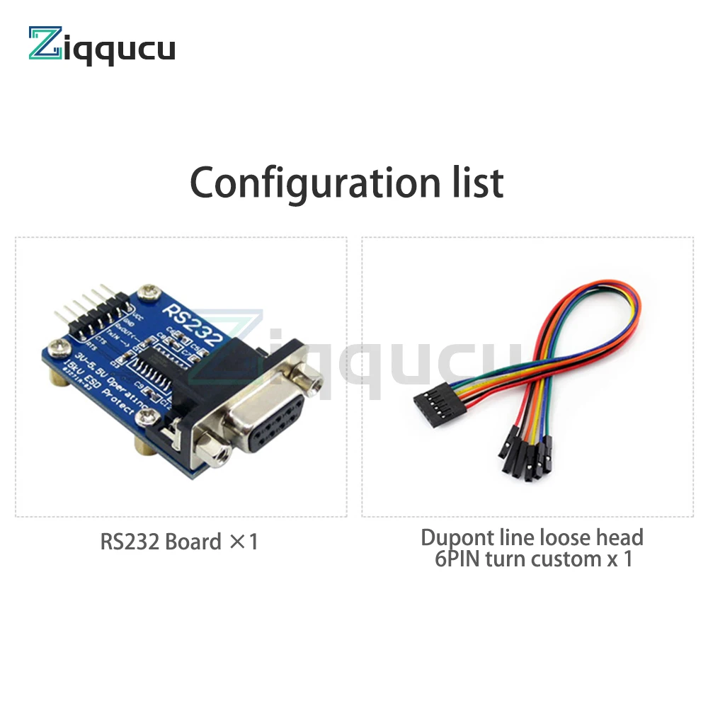 TTL to RS232 Module TTL RS232 Male Female Mutual Conversion Module Serial Level Conversion to SP232 TTL Serial Port ESD Protect