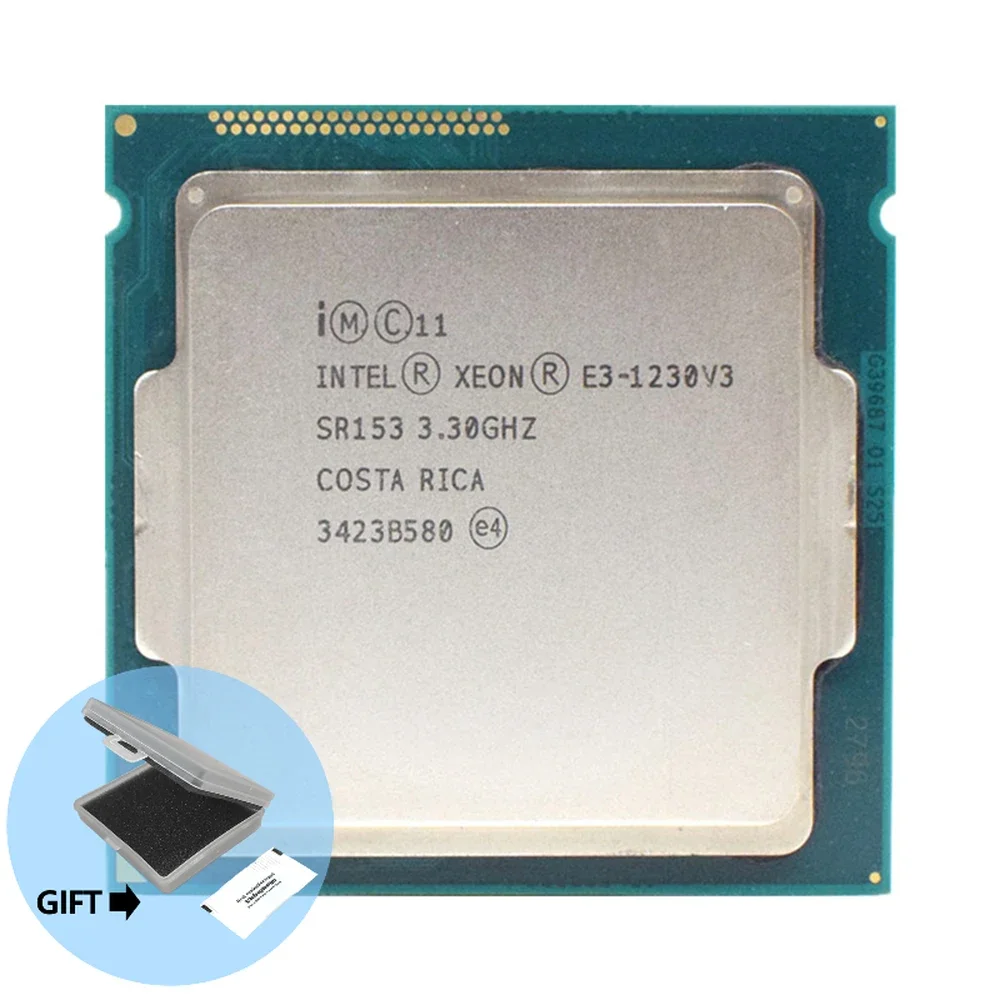 

Intel Xeon E3-1230 v3 E3 1230 v3 E3 1230v3 3.3 GHz Quad-Core Eight-Thread CPU Processor 8M 80W LGA 1150