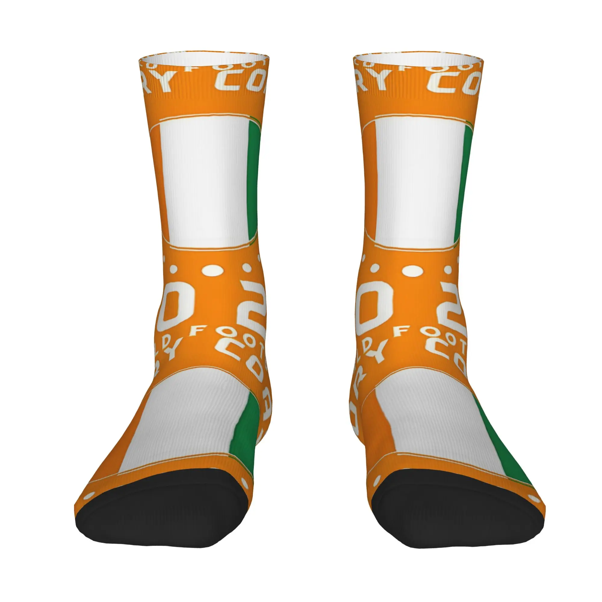 

Retro World Soccer 2026 Ivory Coast Football Fan Men's compression Socks Unisex Harajuku Printed Funny Novelty Happy Crew Sock