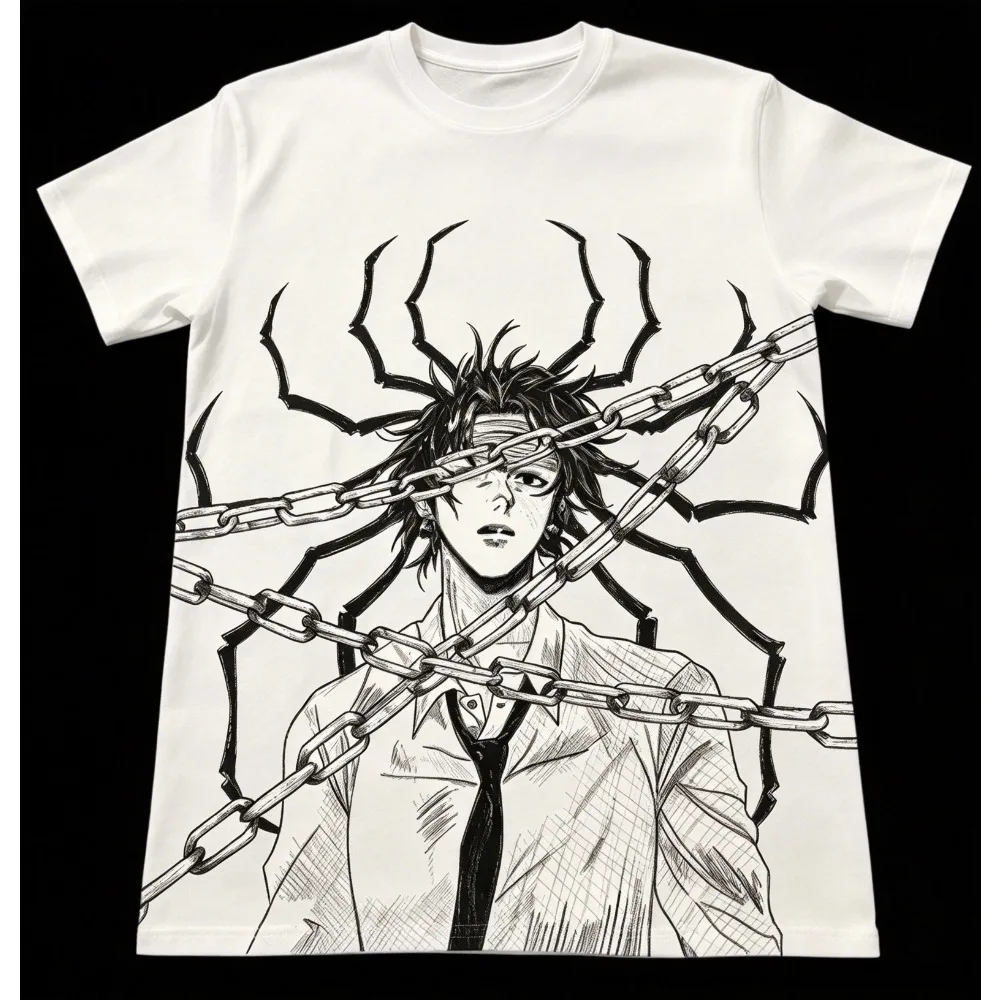 2026 New Hunter X Hunter Chrollo Phantom Troupe Spider Print T Shirt Unisex Short Sleeve Manga Panel Anime Fan Streetwear Tops