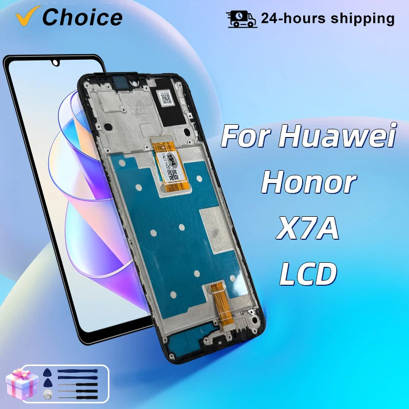 6,75 "IPS Für Huawei Honor X7A Display RKY-LX2 Touch Screen Panel Digitizer Montage RKY-LX1 Display X7A LCD Ersatzteile