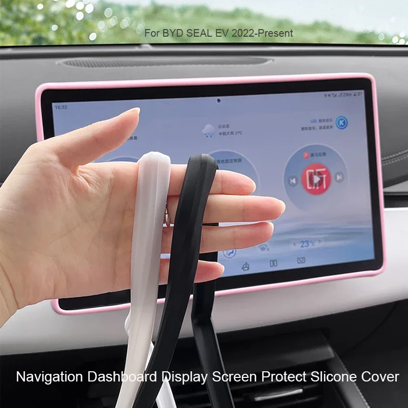 

Car 15.6"Navigation Screen Protective For BYD SEAL EV 2022-Present 10.25" Dashboard Silicone Cover Inner Mirror Protect Cover