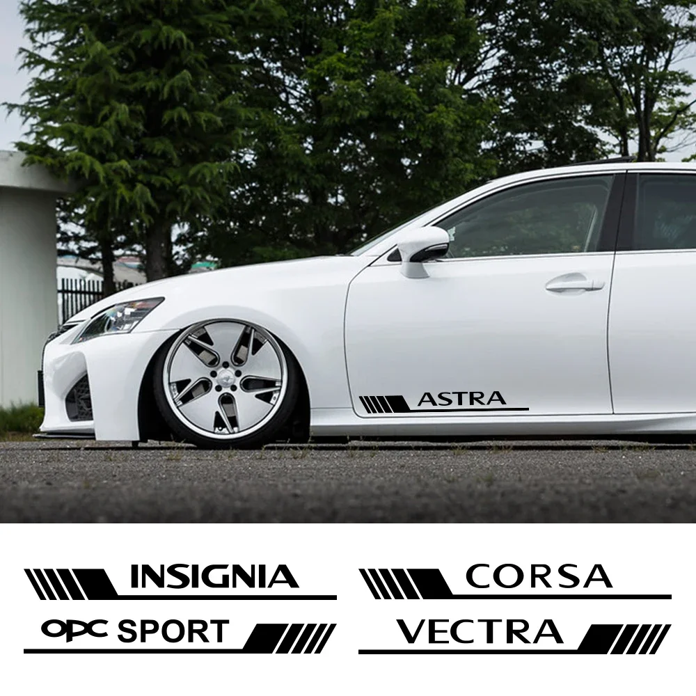 

Для Opel Vauxhall Crossland X Astra Corsa Insignia Vectra Zafira Grandland Meriva Mokka автомобильные боковые наклейки и наклейки