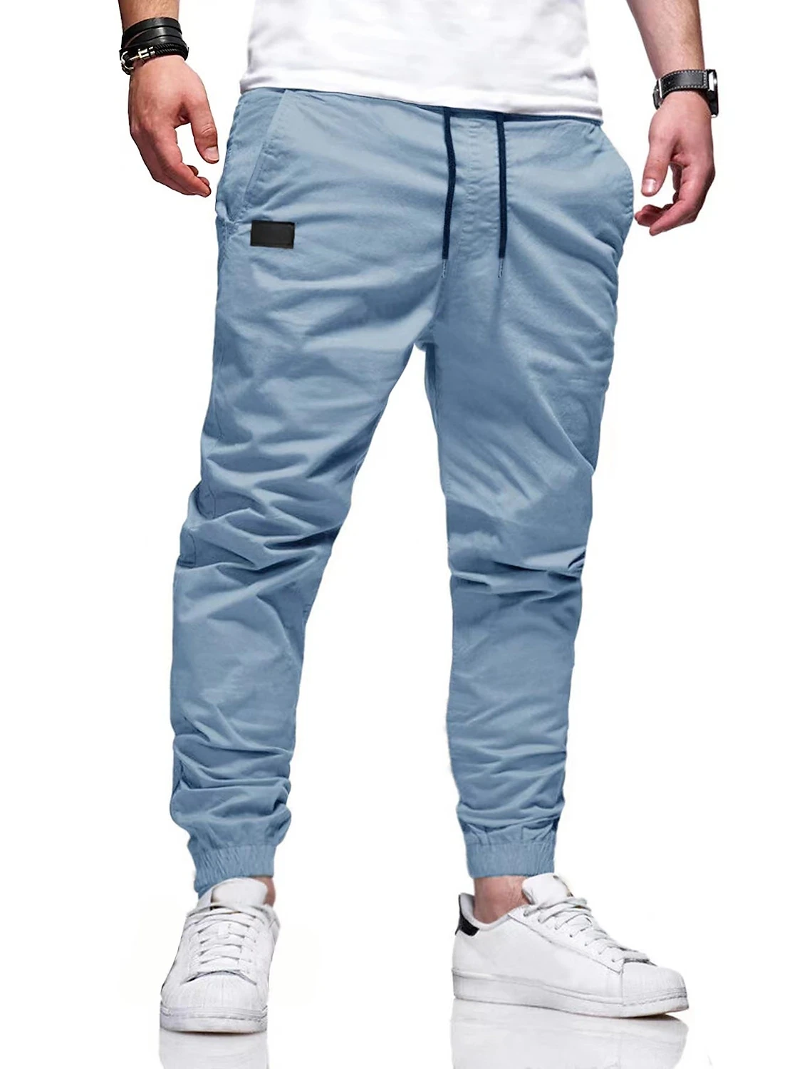 Pantalon Hip Hop quatre saisons pour hommes, pur coton, pantalon de sport décontracté, pantalon de rue, pantalon tube droit, haute qualité, nouvelle