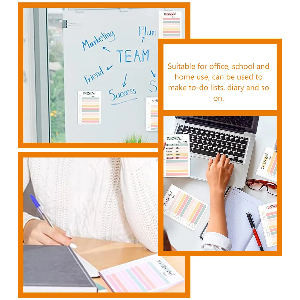 

6 Books Colorful Colored Pads Office Memo Self-stick Self-adhesive Memorandum