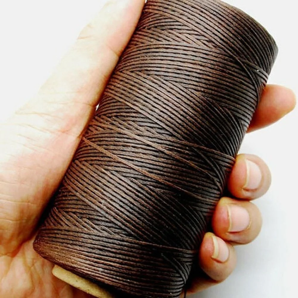 High Quality Durable 260 Meters 0.8mm 150D Leather Waxed Thread Cord for DIY Handicraft Tool Hand Stitching Thread