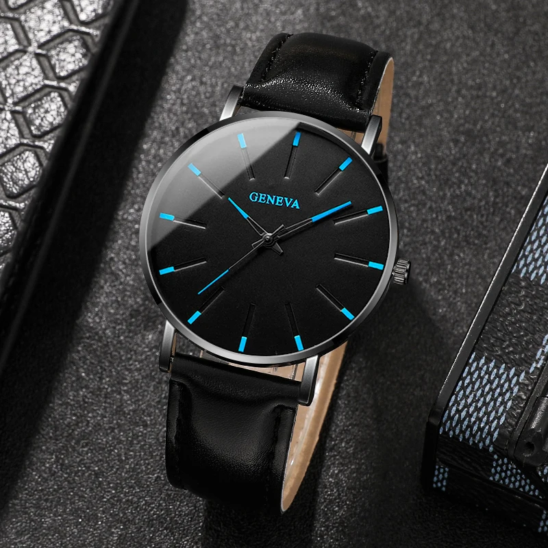 5pcs Men's College Handsome Quartz Watch with Bracelet Jewelry Set, Suitable for Daily Wear