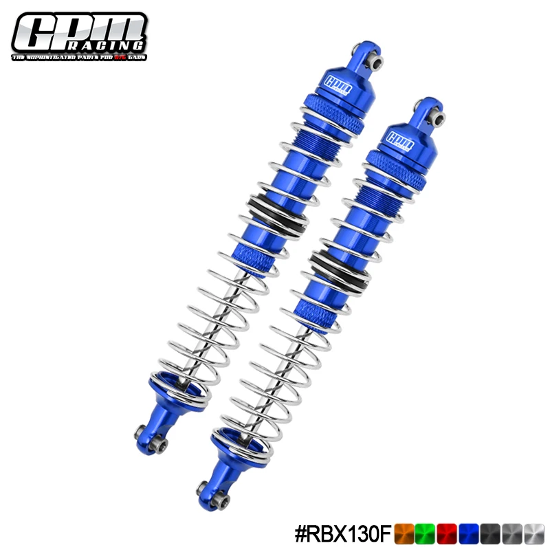 GPM Alloy Front Spring Dampers 130mm For Axial 1/10 RBX10 Ryft 4WD Rock Bouncer