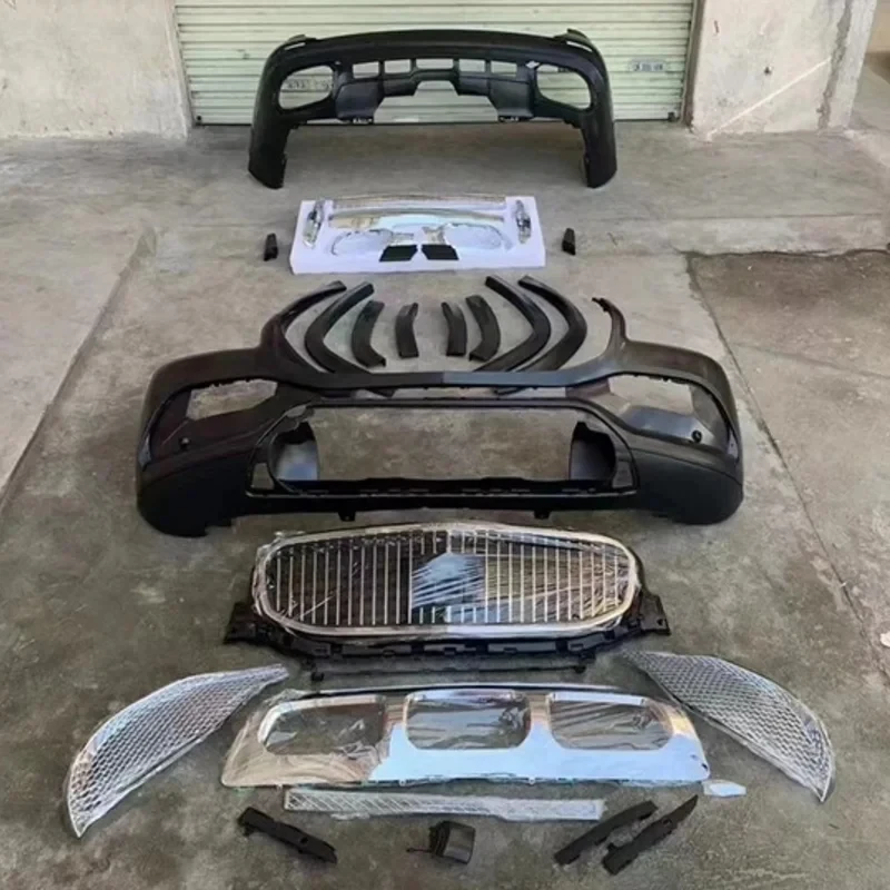 

Новый стильный модифицированный обвес: передний и задний бамперы, решетка радиатора, накладки на колесные арки для GLS400 GLS450 GLS600