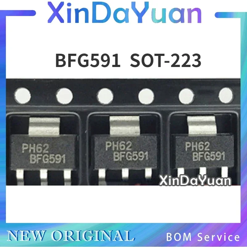 10 pcs BFG591  NPN  SOT-223 7GHz Broadband Transistor High Frequency Triode Audion