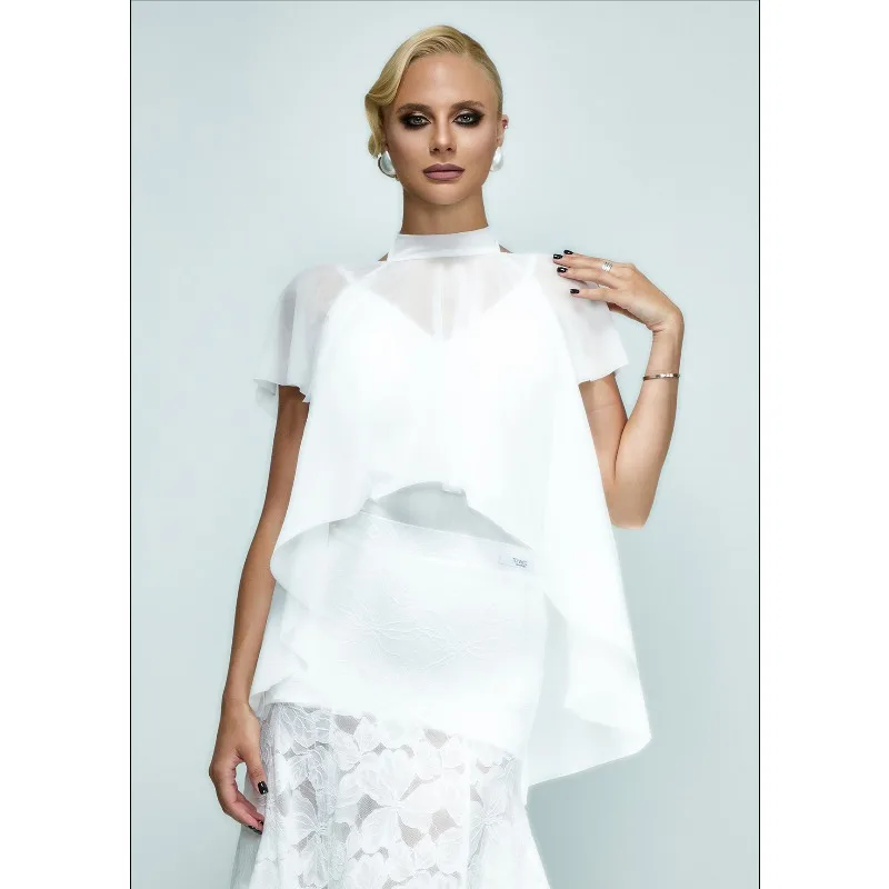 Danza moderna da donna TDANCE personalizzata [Muta in materiale di filato con giunture lunghe davanti corte e posteriori] Abito da pratica con senso del design