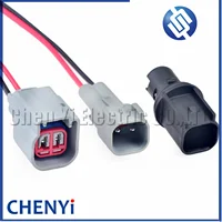 Conector de coche de 2 pines, lámpara de placa de matrícula, luces antiniebla, soporte de bombilla, enchufe 6R3Z-13411-BA para Ford Focus Mustang Mondeo Carnival