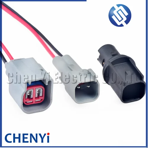 Conector de coche de 2 pines, lámpara de placa de matrícula, luces antiniebla, soporte de bombilla, enchufe 6R3Z-13411-BA para Ford Focus Mustang Mondeo Carnival